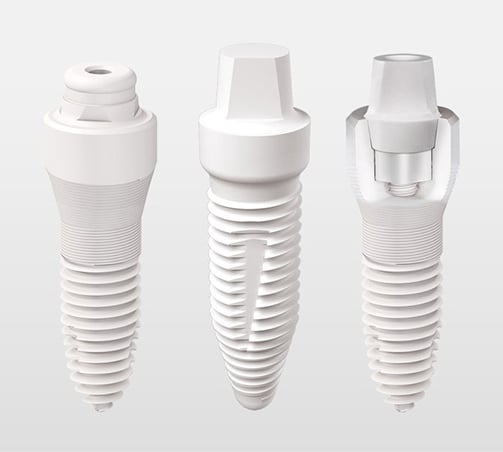 implanty mobile Implanty ceramiczne SDS - niezwylke estetyczne i immunologicznie obojętne